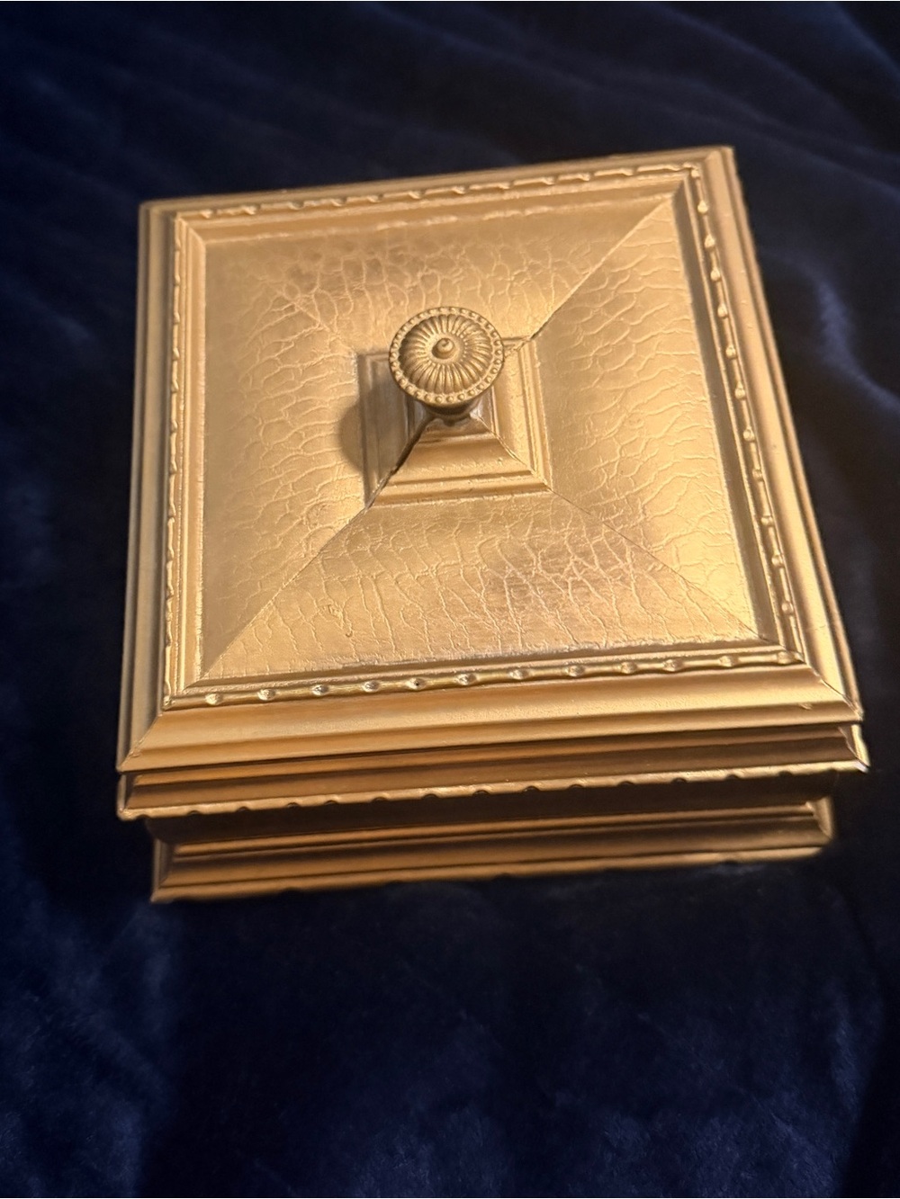 Decorative Gold Jewelry Box - Elegant Home Storage